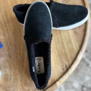 Keds Double Decker Black Suede Size 9